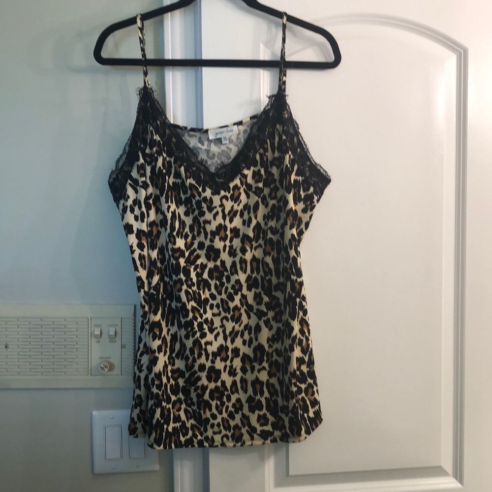 Grace and Lace cheetah eyelash cami
